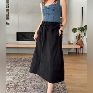 Le Fou Wilfred Cotton with silk midi Skirt xs - s